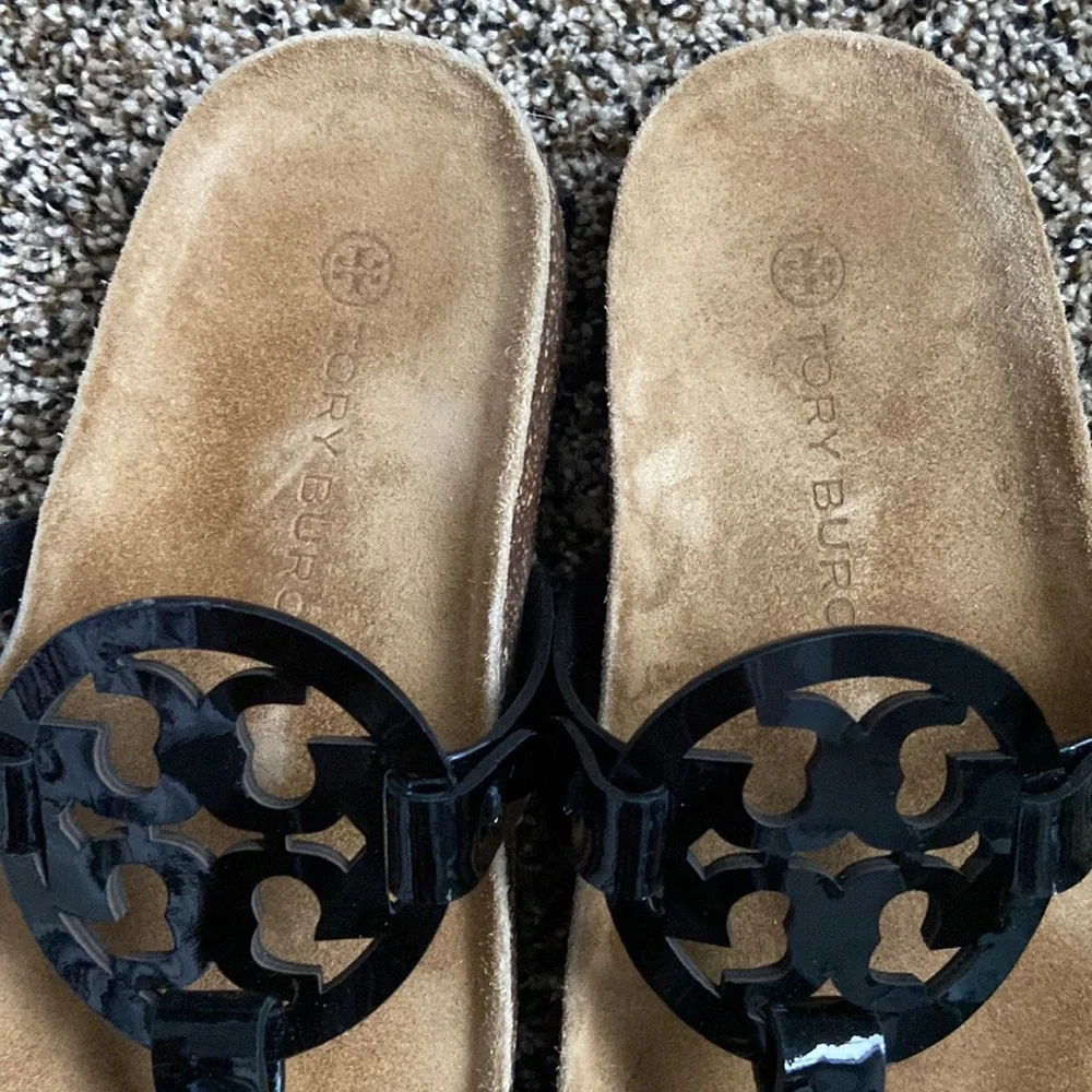 Tory Burch Black Miller Cloud Sandal, worn once